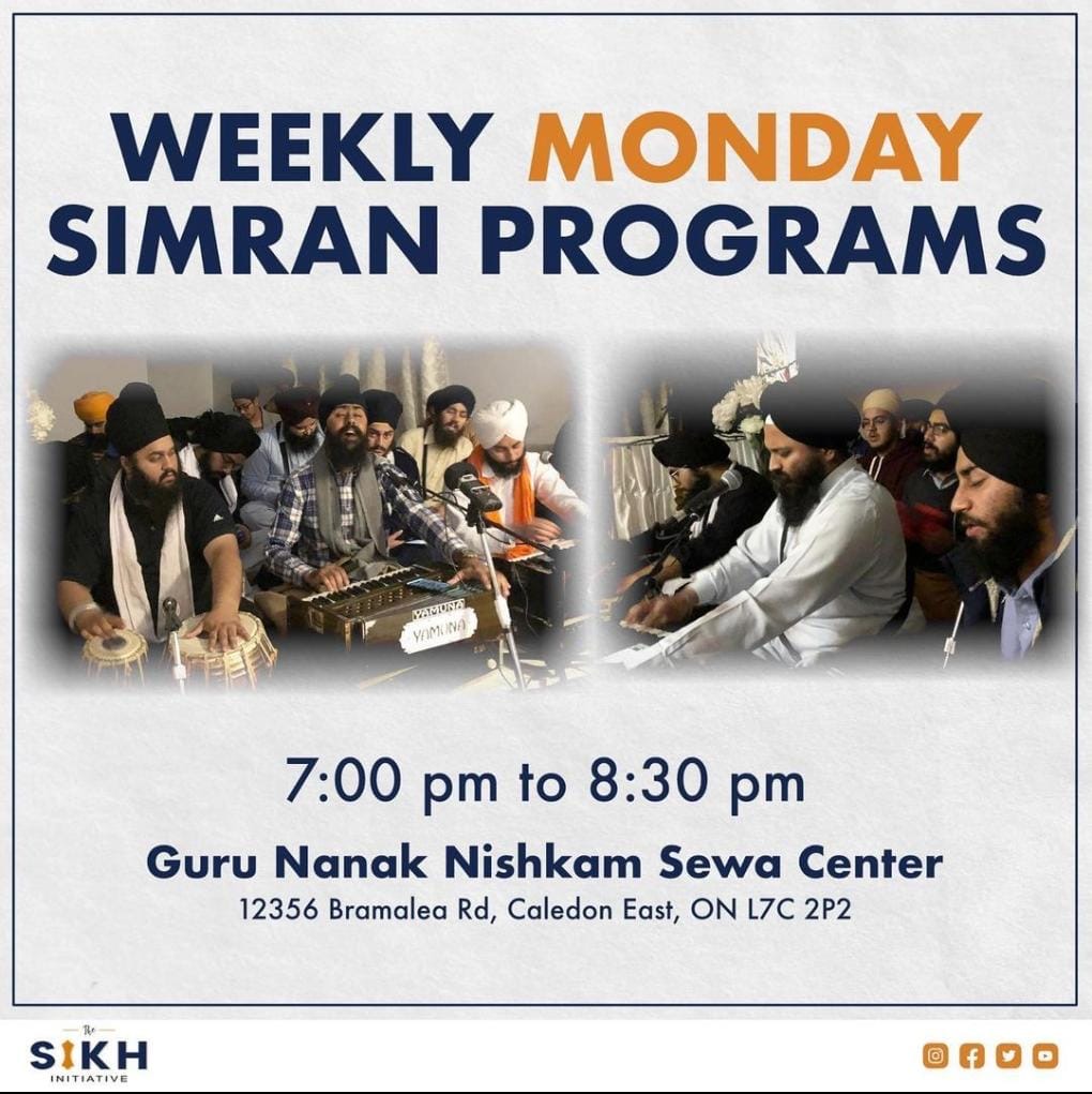 Weekly Monday Simran program